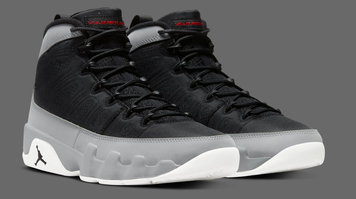 Air Jordan 9 Black and Particle Grey