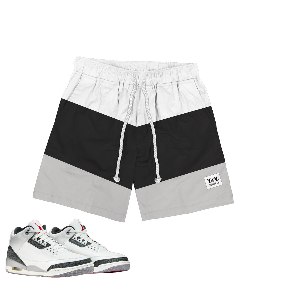 T&L | Retro Air Jordan 3 Cement Grey T-shirt | Shorts