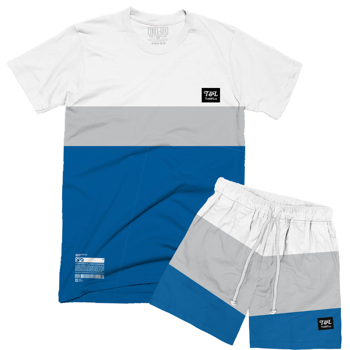 T & L | Retro Air Jordan 4 Military Blue Low T-shirt | Shorts