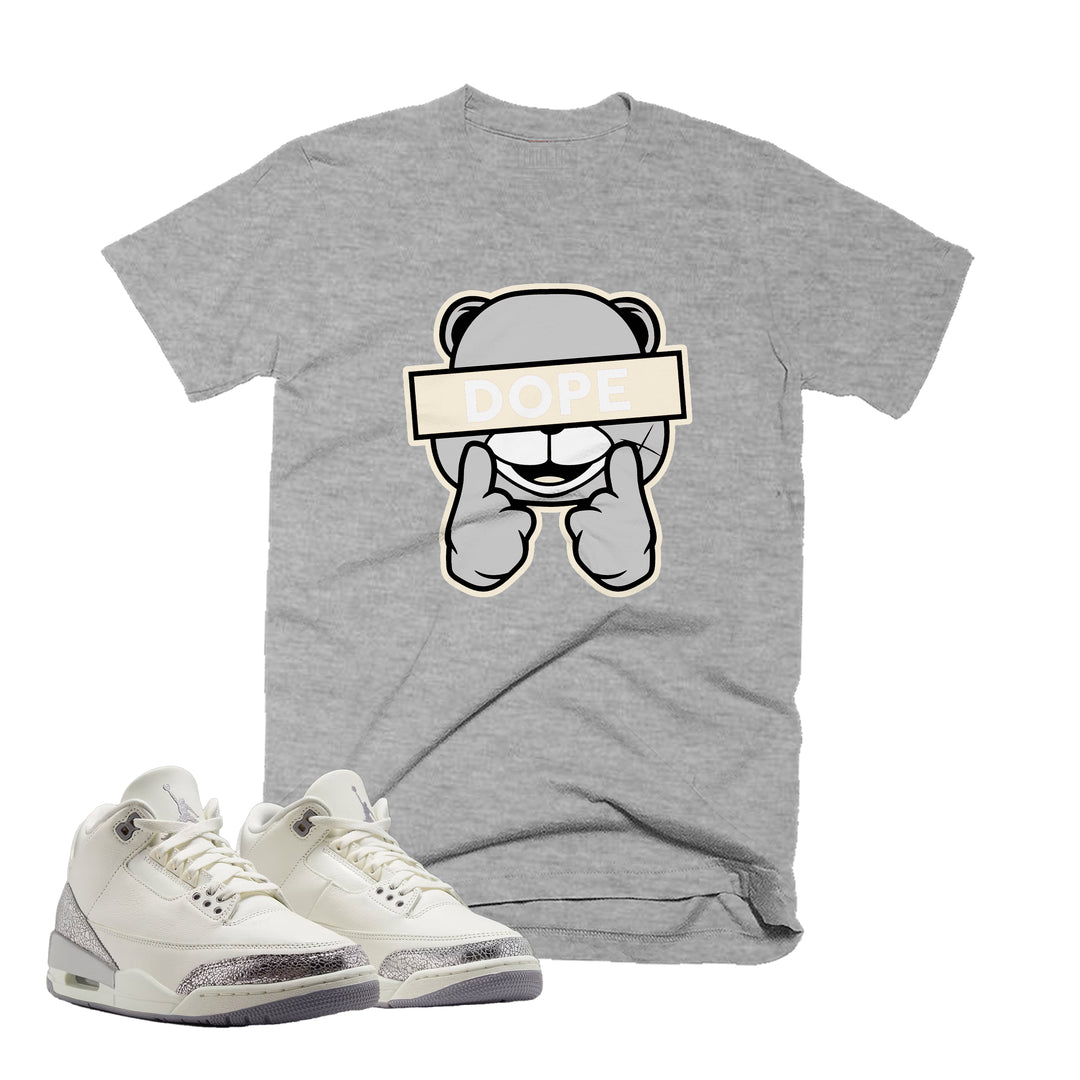 Heather Grey T-shirt with an Dope design on the front