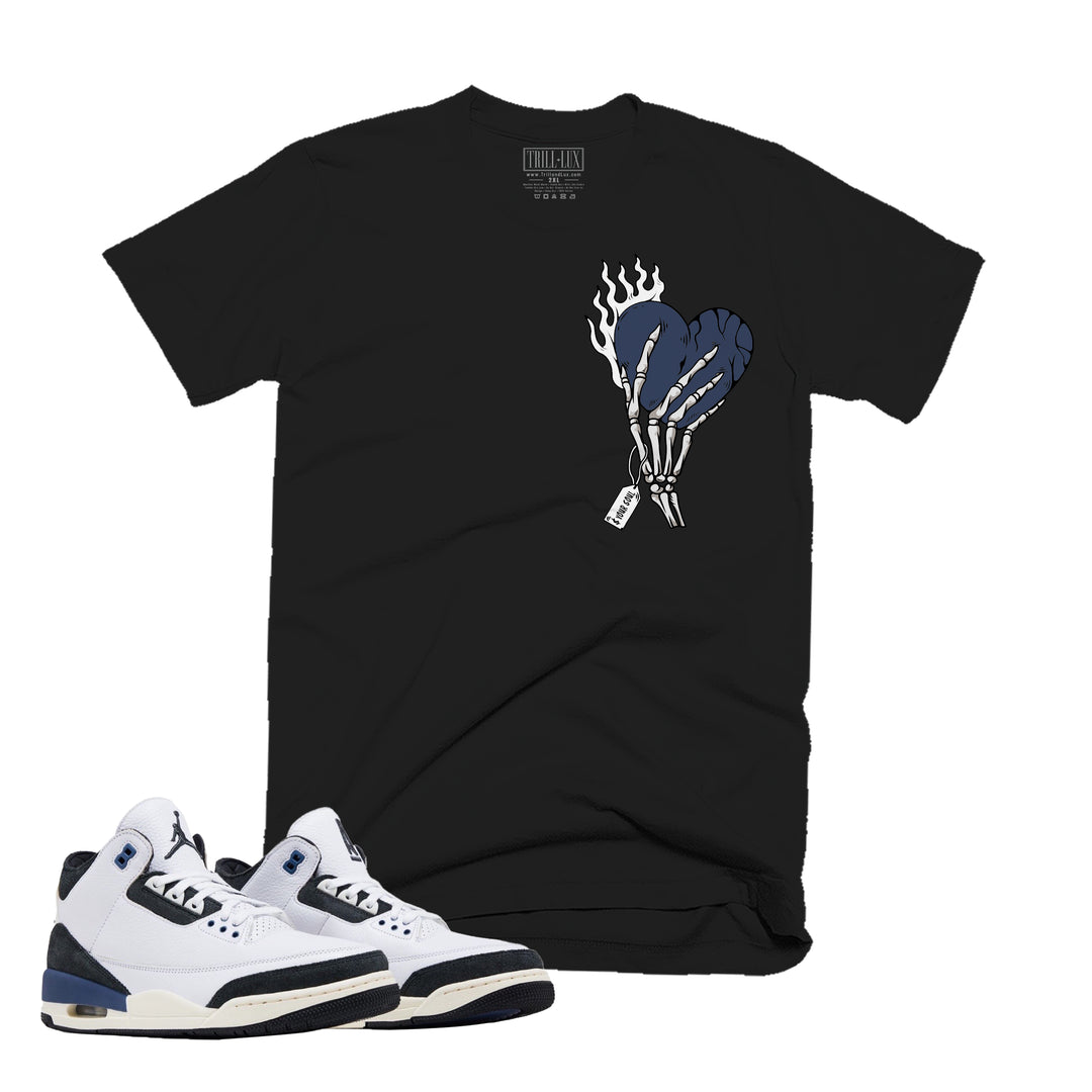 Black T-shirt with an Cost your soul design on front
