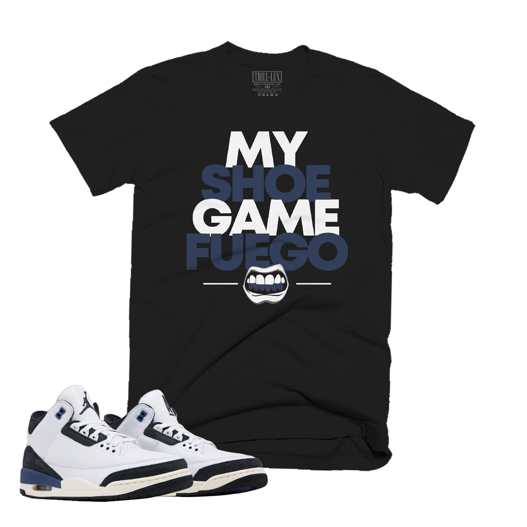 black T-shirt with a dare fuego on front