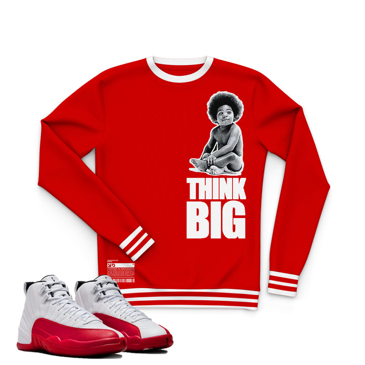 Think Big | Retro Air Jordan 12 Cherry Joggers | T-shirt | Hoodie | Sweatshirt | Hat
