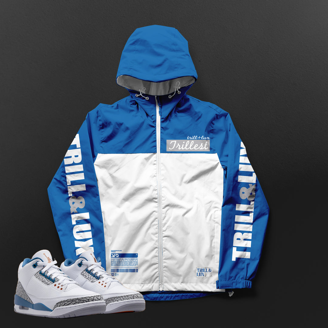 Fearless | Air Jordan 3 True Blue and Copper Windbreaker