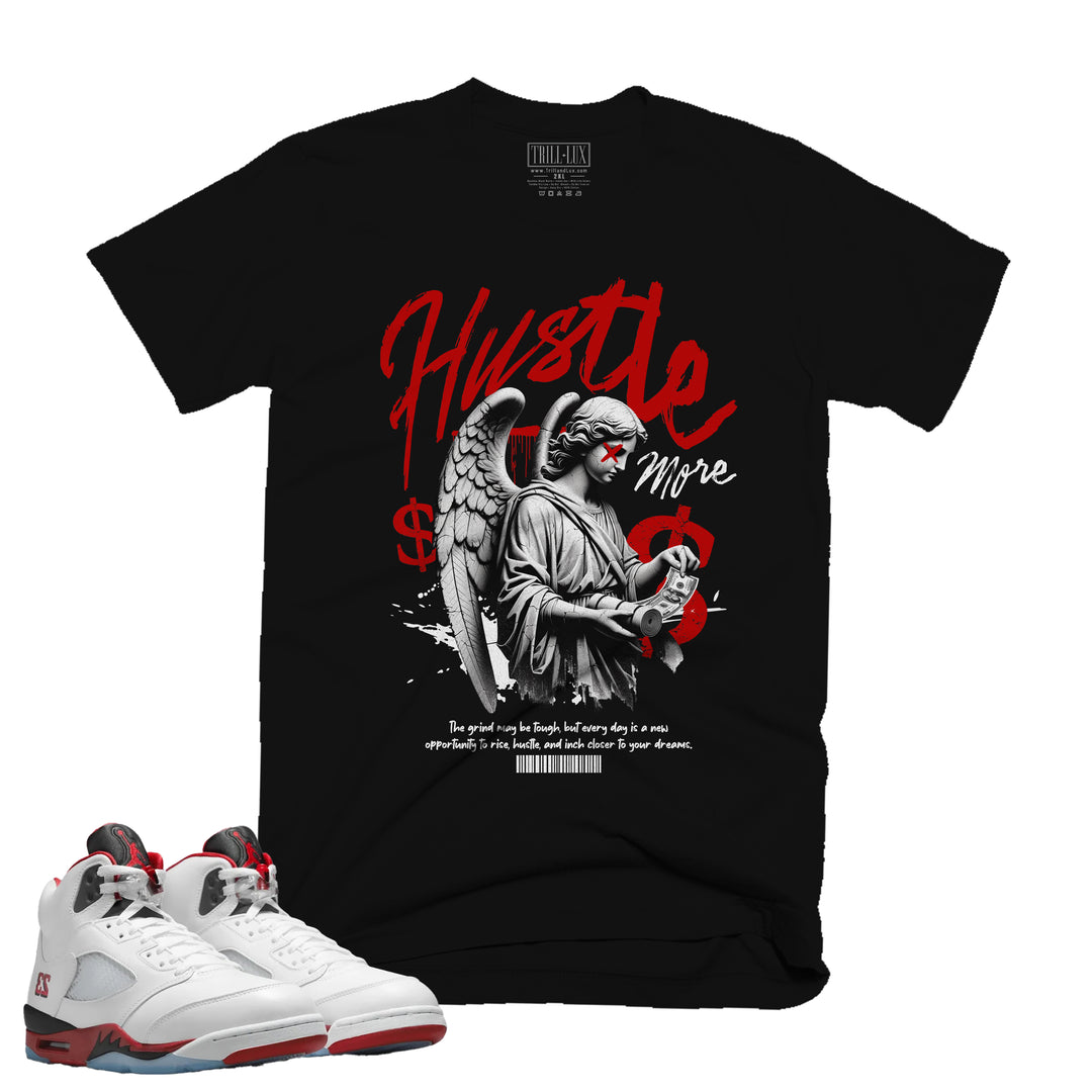Hustle More | T-Shirt - Fire Red 5 | Trill and Lux