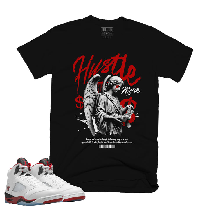 Hustle More | T-Shirt - Fire Red 5 | Trill and Lux