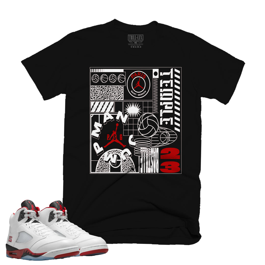 Jump | T-Shirt - Fire Red 5 | Trill and Lux
