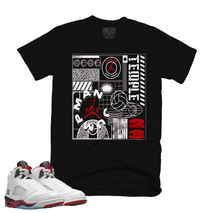 Jump | T-Shirt - Fire Red 5 | Trill and Lux