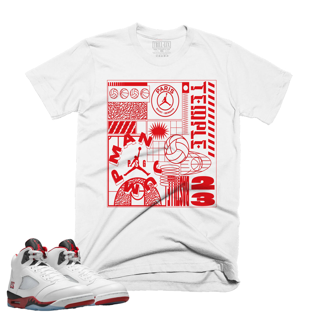 Jump | T-Shirt - Fire Red 5 | Trill and Lux