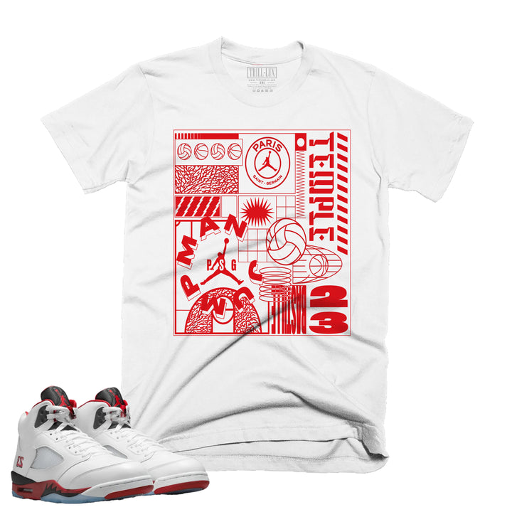 Jump | T-Shirt - Fire Red 5 | Trill and Lux