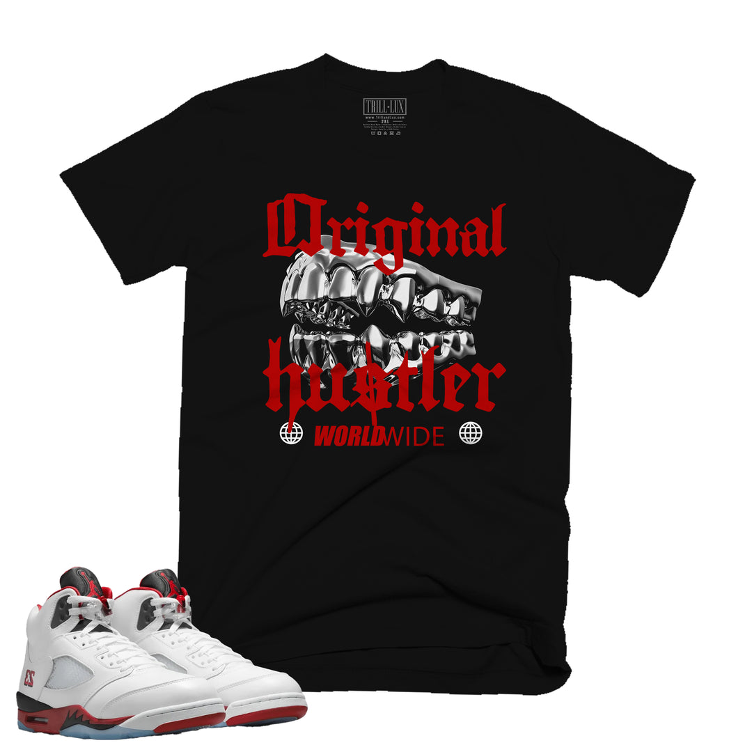 Original Hustler | T-Shirt - Fire Red 5 | Trill and Lux