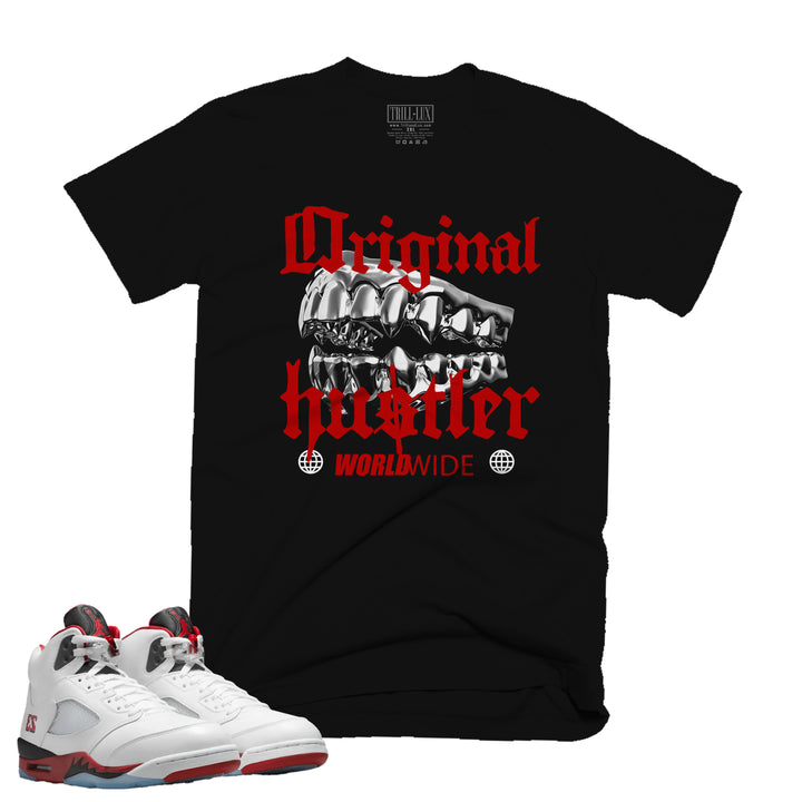 Original Hustler | T-Shirt - Fire Red 5 | Trill and Lux