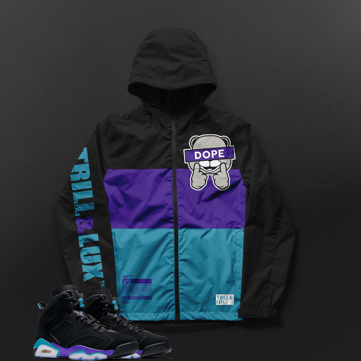 Dope Bear | Air Jordan 6 Aqua  Windbreaker