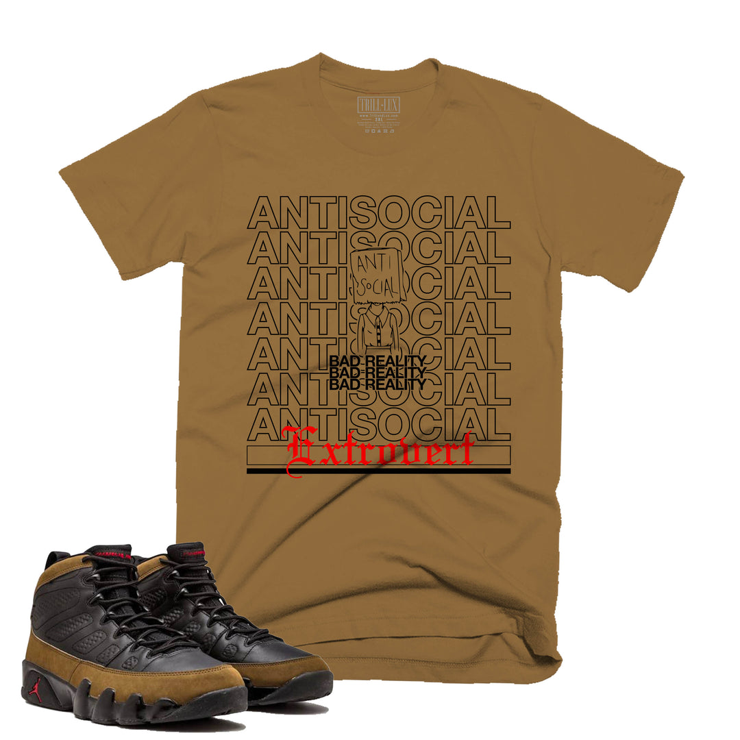 Antisocial | Retro Air Jordan 9 Olive Tee