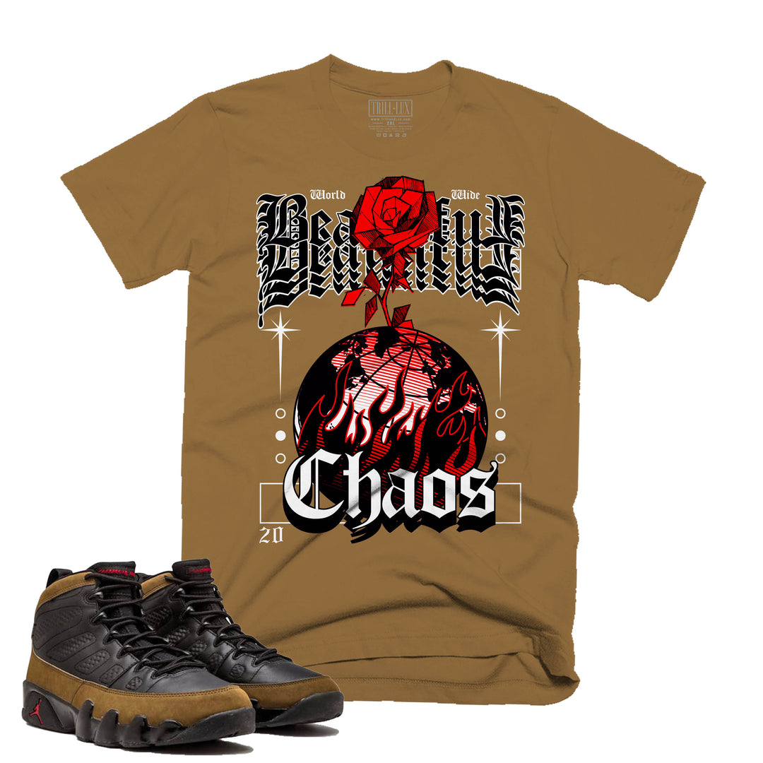Chaos | Retro Air Jordan 9 Olive Tee