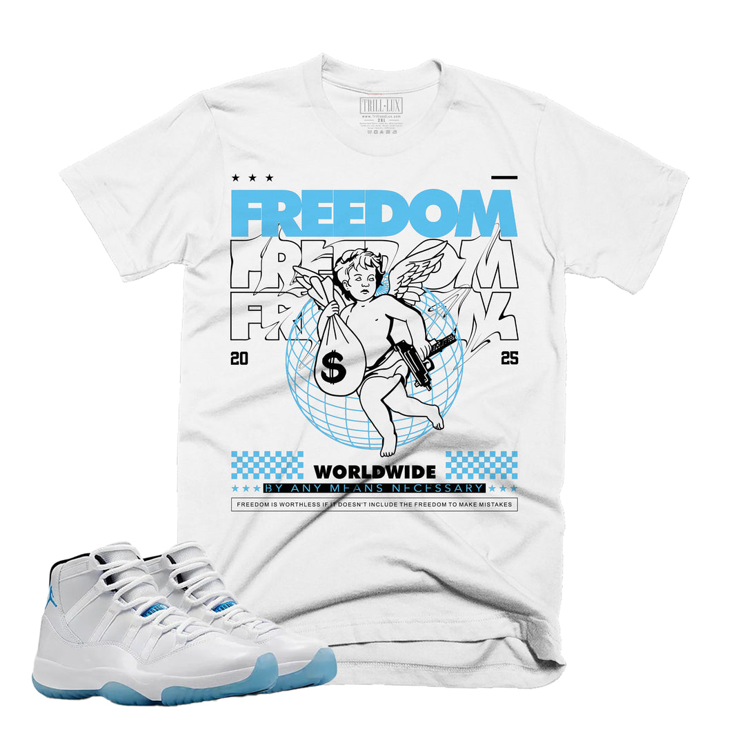 Freedom | Retro Air Jordan 11 Legend Blue Tee