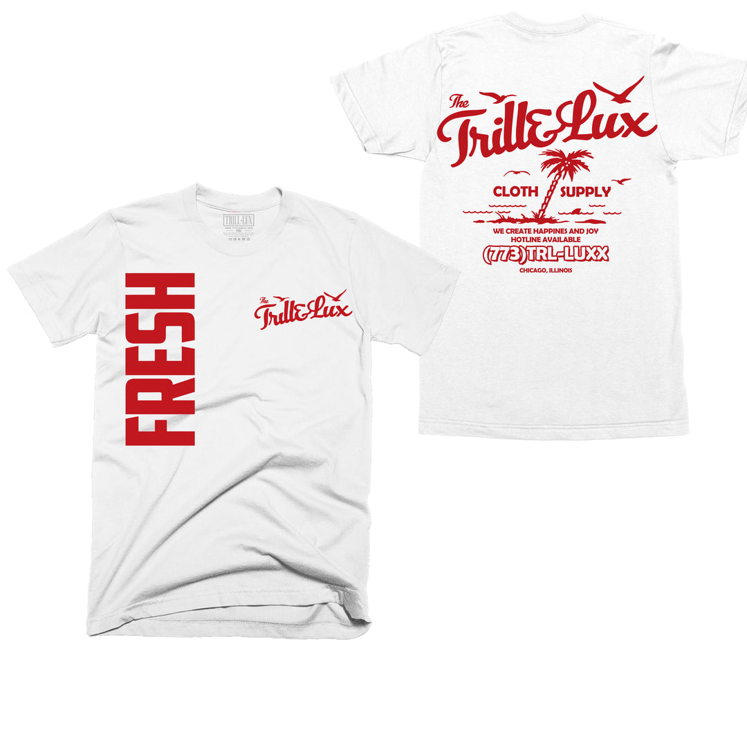 Fresh | Retro Air Jordan 4 Red Cement T-shirt