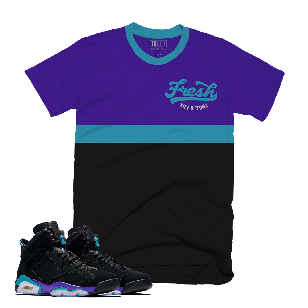 Fresh | Retro Air Jordan 6 Aqua T-shirt