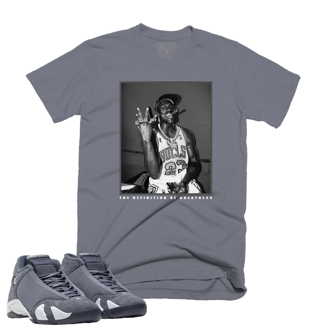 GOAT | Retro Air Jordan 14 Flint Grey Tee