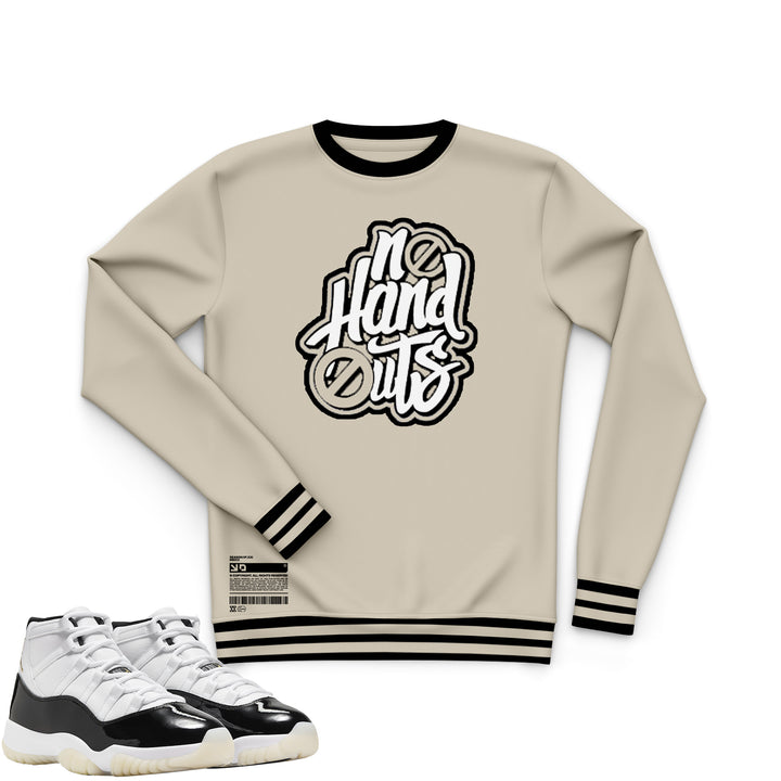 No handouts | Retro Air Jordan 11 gratitude T-shirt | Hoodie | Sweatshirt | Hat | Joggers