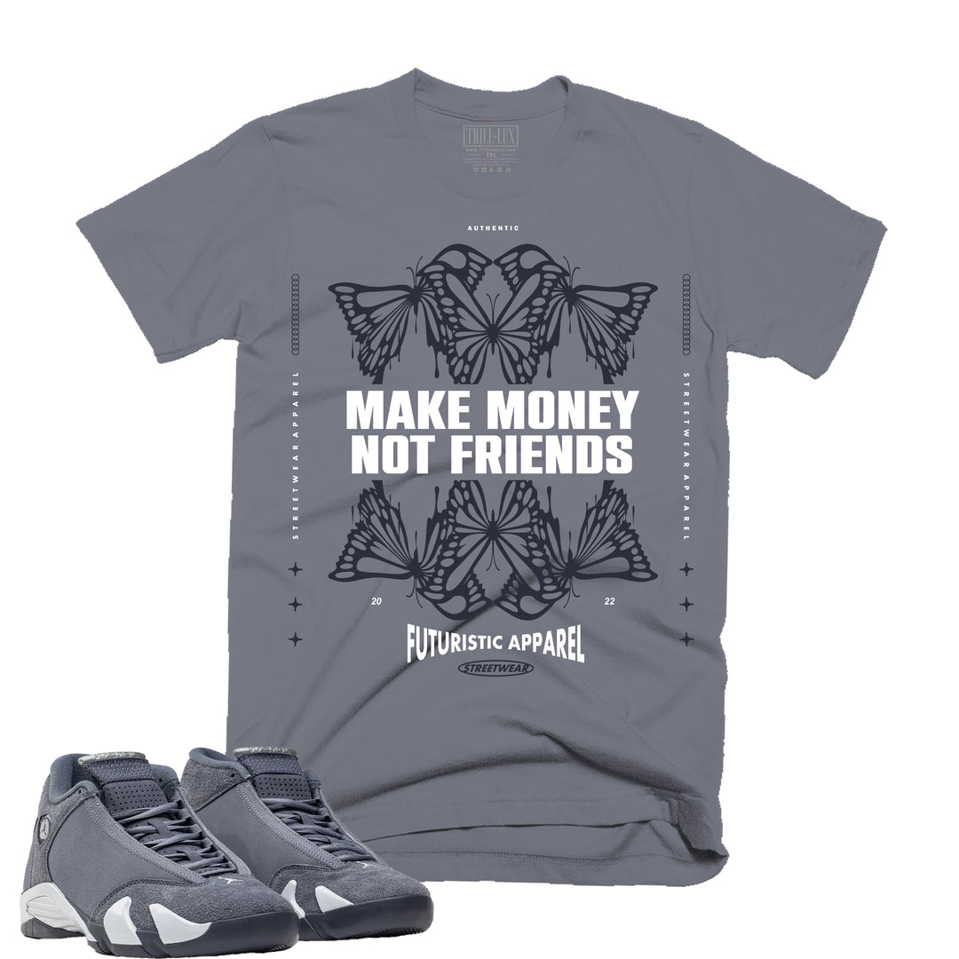 Make Money | Retro Air Jordan 14 Flint Grey Tee