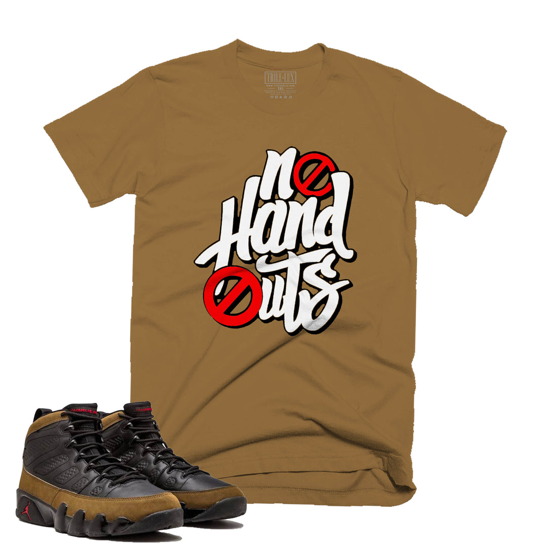 No Handouts | Retro Air Jordan 9 Olive Tee