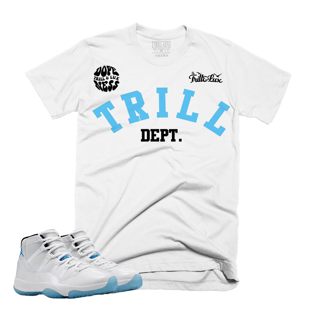 Trill Dept | Retro Air Jordan 11 Legend Blue Tee