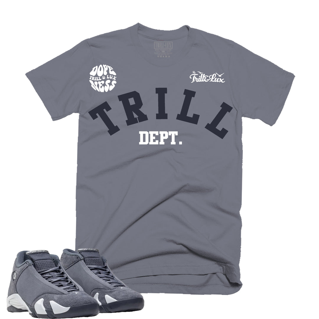 Trill Dept | Retro Air Jordan 14 Flint Grey Tee
