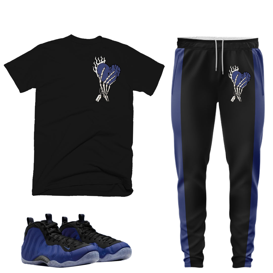 Cost Your Soul | T-shirt and Jogger Outfit Match - Foamposite Deep Royal