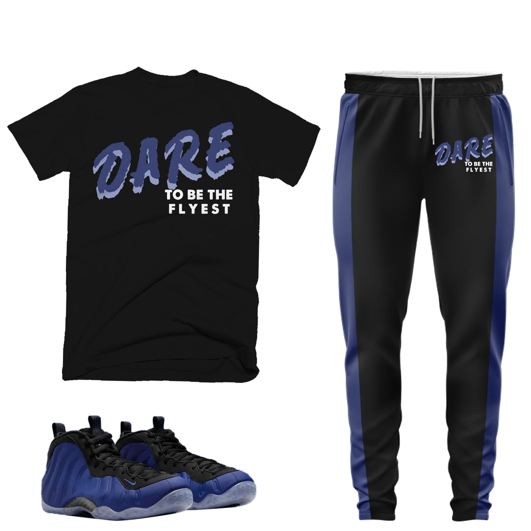 Dare | T-shirt and Jogger Outfit Match - Foamposite Deep Royal