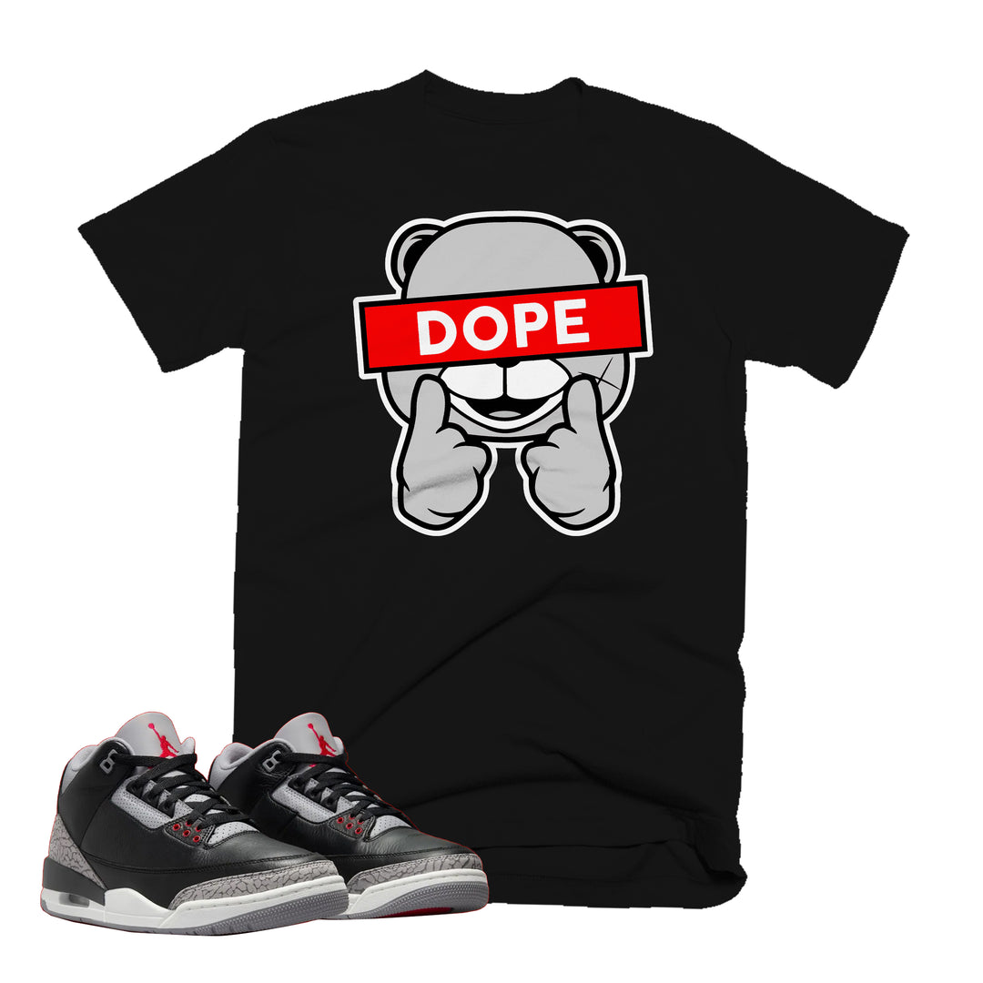 Dope | Retro Air Jordan 3 Black Cement Tee