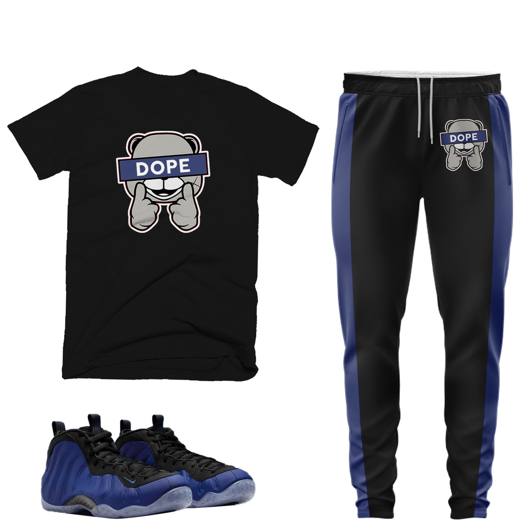 Dope | T-shirt and Jogger Outfit Match - Foamposite Deep Royal