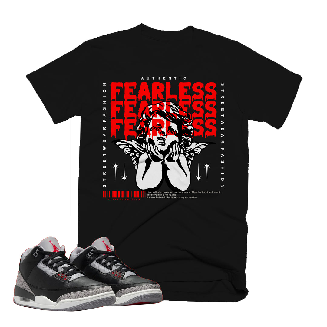 Fearless | Retro Air Jordan 3 Black Cement Tee