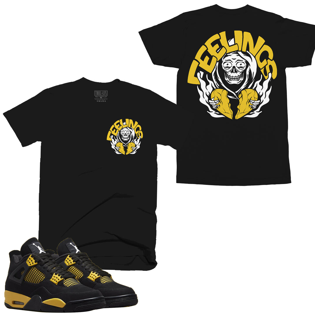 Feelings v2 | Retro Air Jordan 4 Thunder T-shirt |