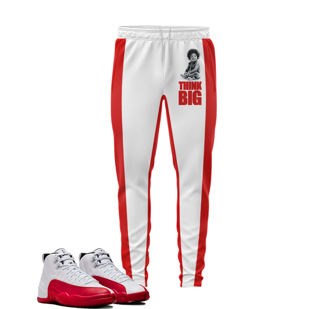 Think Big | Retro Air Jordan 12 Cherry Joggers | T-shirt | Hoodie | Sweatshirt | Hat