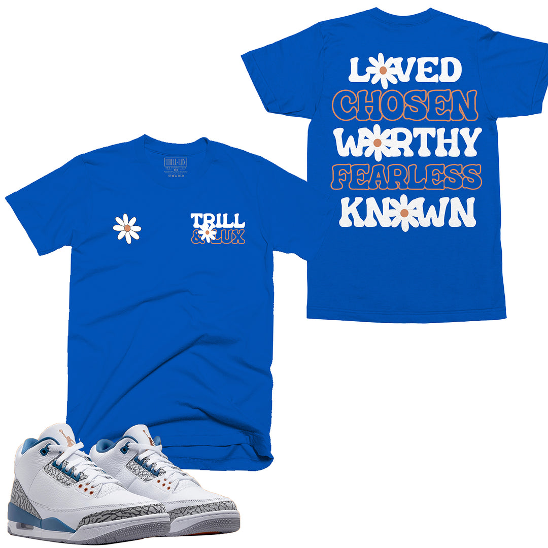Chosen Tee | Retro Air Jordan 3 True Blue and Copper T-shirt