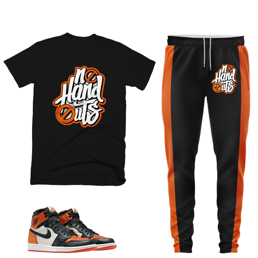 No Handouts | T-shirt and Jogger Outfit Match - Shattered Backboard