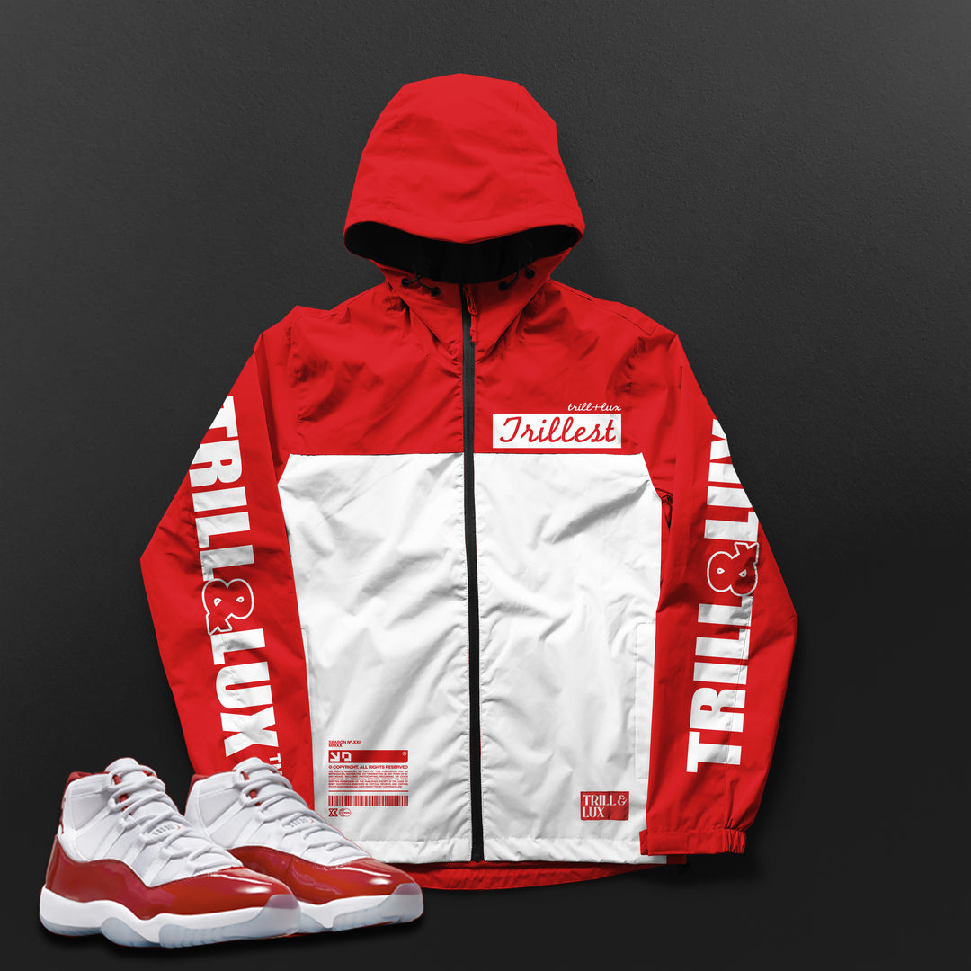 Trillest | Air Jordan 11 Cherry Red Windbreaker