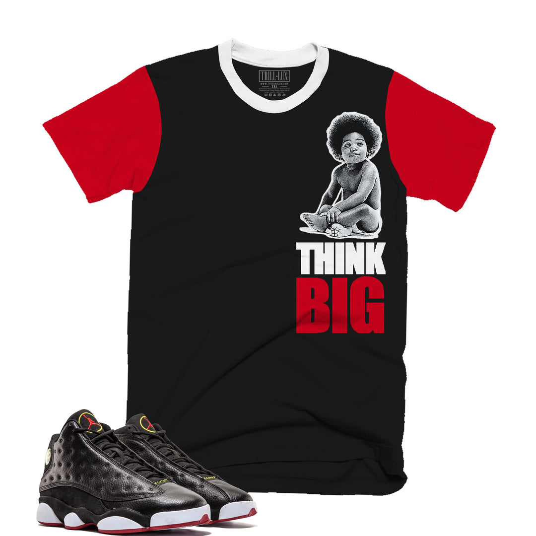 Think Big Tee | Retro Air Jordan 13 Playoff Colorblock T-shirt