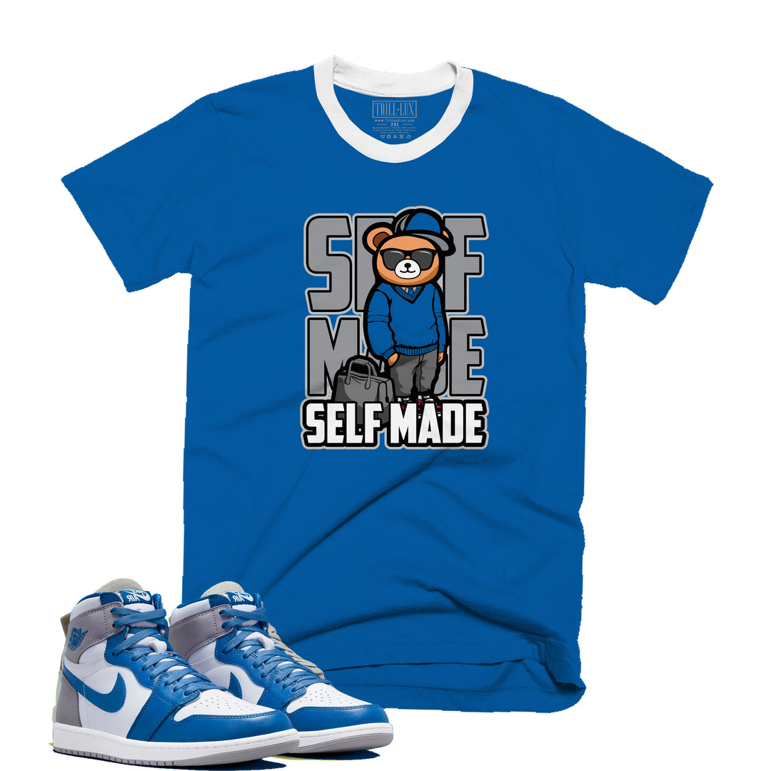 Self Made | Retro Air Jordan 1 True Blue Colorblock T-shirt