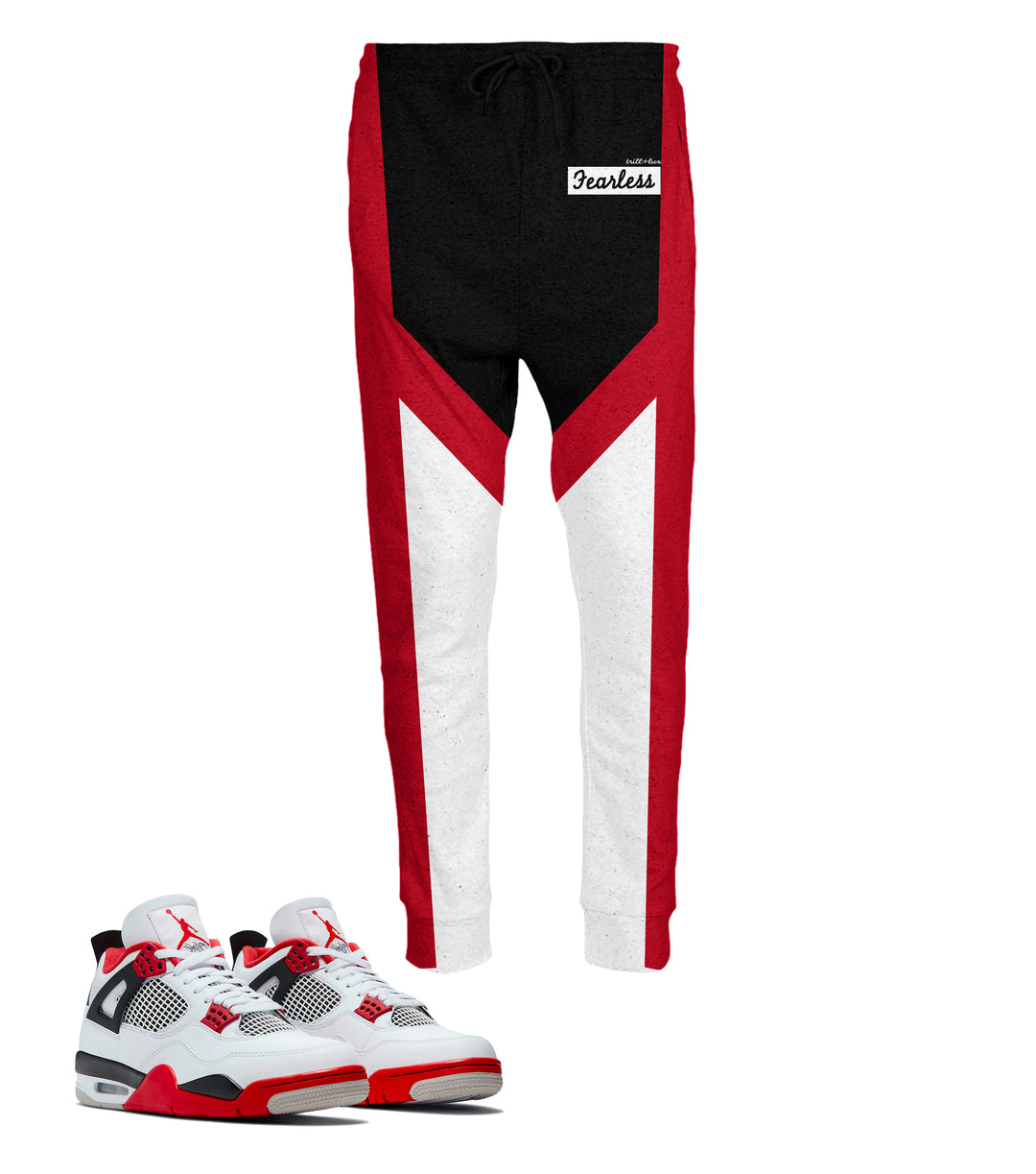 Fearless | Retro Jordan 4 Fire Red Inspired and Jogger