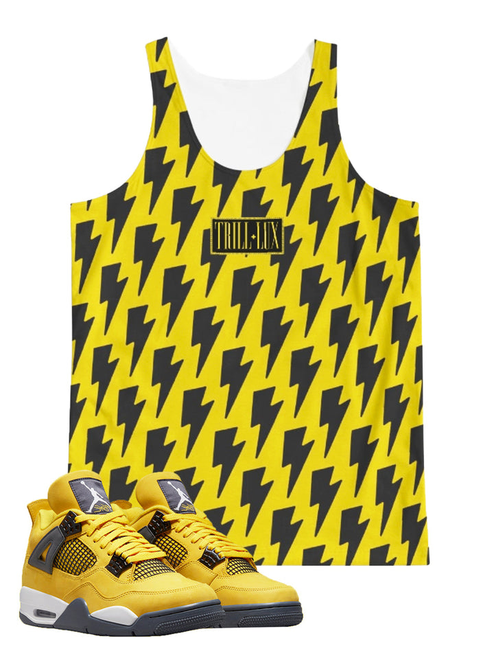 CLEARANCE - Bolt | Air Jordan 4 Tour Yellow Inspired Tank Top