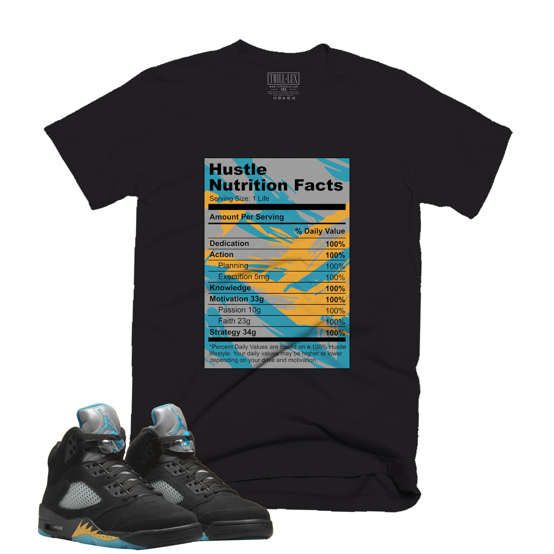 Facts Tee | Retro Air Jordan 5 Aqua T-shirt