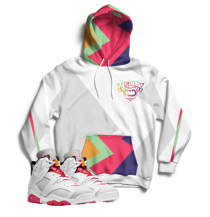 Trill & Lux | Jordan 6 Hare Inspired Hoodie | Retro Jordan 6