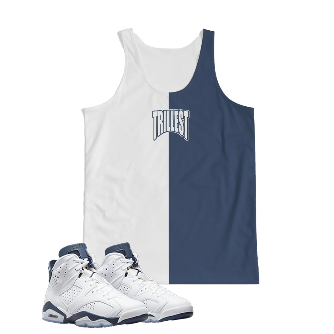 Trillest | Air Jordan 6 Midnight Navy Inspired fragment Tank Top