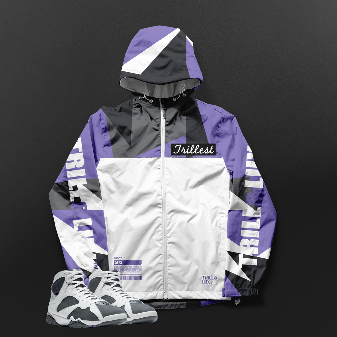 Trillest | Air Jordan 7 Flint Royal Windbreaker
