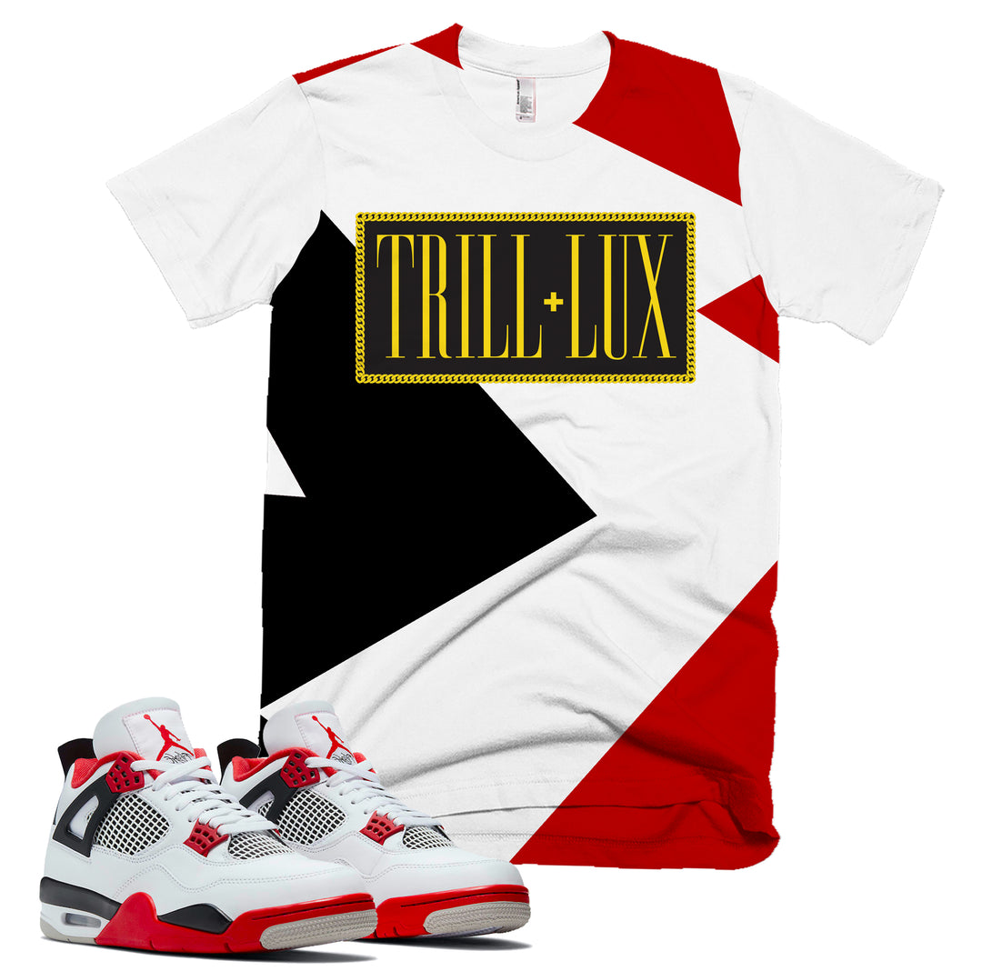 Fragment Tee | Retro Air Jordan 4 Fire Red T-shirt |