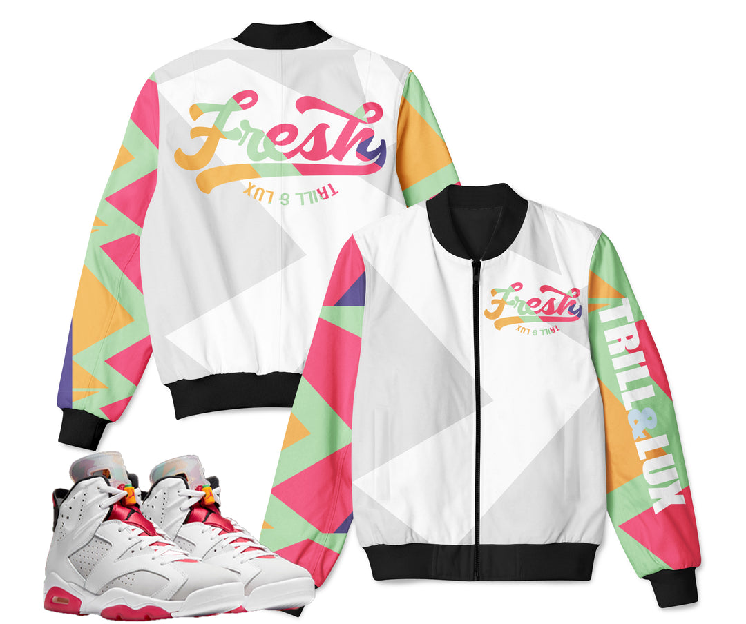 TRILL & LUX | Hare Retro Jordan 6 Inspired Bomber Jacket