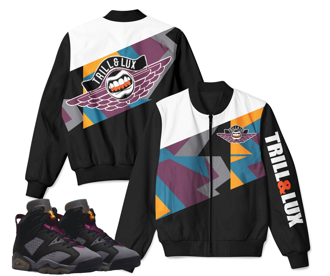 Flight| Retro Jordan 6 Bordeaux Inspired Bomber Jacket