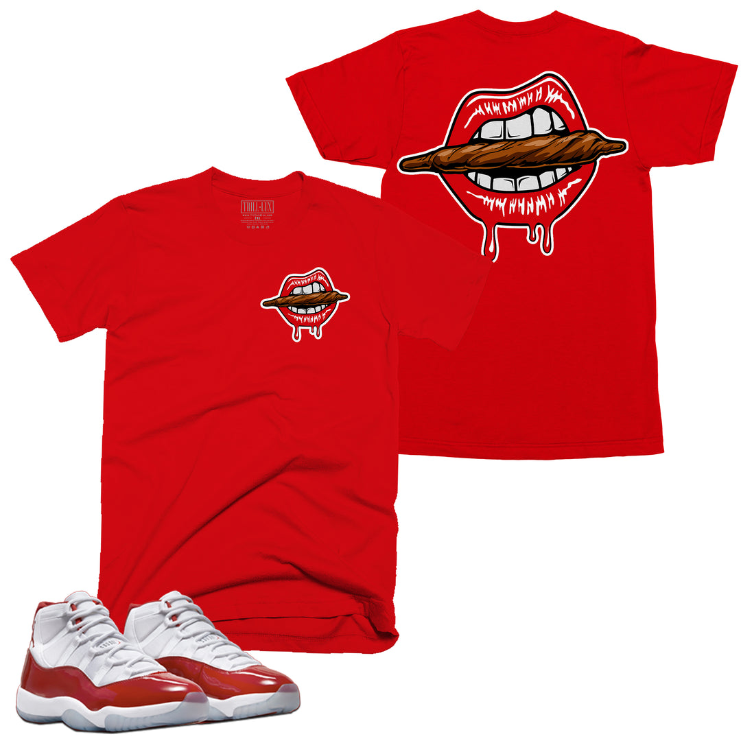 Blunted Tee | Retro Air Jordan 11 Cherry Red T-shirt